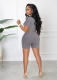 Women's Yoga Clothing Fashion Solid Color Casual Short Sports Suit