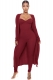 Fashion Ribbed Suspender Jumpsuit + Long Sleeves Casual Loose Coat