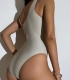 Sexy Hollow Out Solid Color Tight-Fitting One-Piece Swimsuit