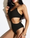 Sexy Hollow Out Solid Color Tight-Fitting One-Piece Swimsuit