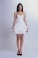 White Lace Tiered Skirt Bubble Corset Dress